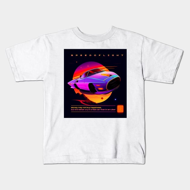 Speed of light Kids T-Shirt by ballano